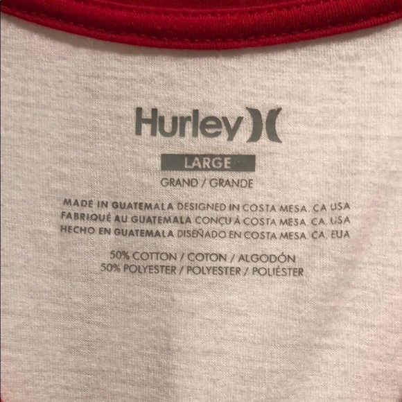 Red Hurley Baseball Tee - Picture 3 of 3